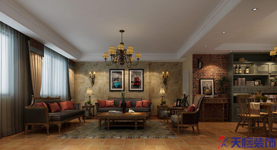 洛陽裝修案例洛陽建業龍城田園風格三室兩廳設計施工方案