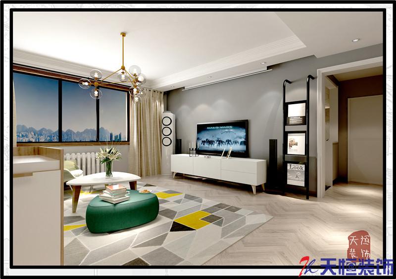 洛陽裝修案例洛陽中航612北歐風格天恒設計施工裝修方案