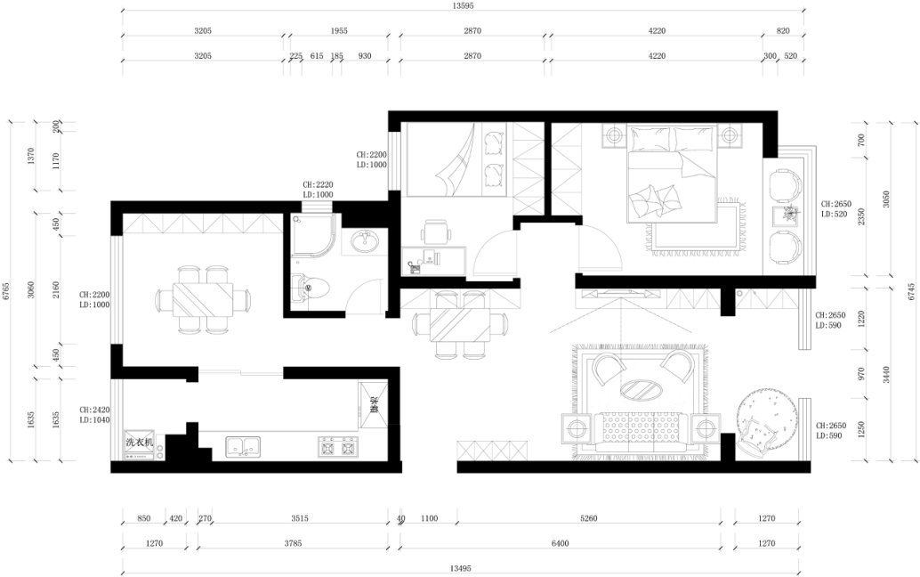 好的設計能讓房子變大50％天恒裝飾6月份設計方案（－）展示