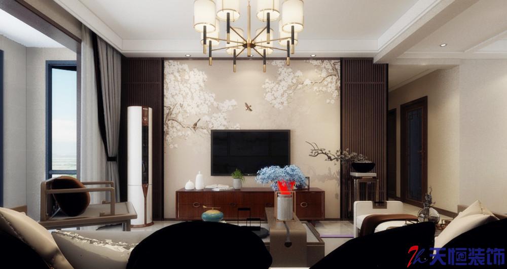 洛陽裝修案例伊水苑-新中式