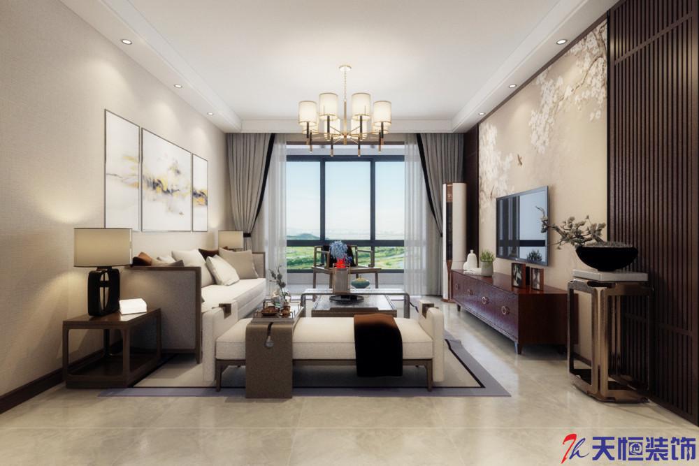 洛陽裝修案例伊水苑-新中式