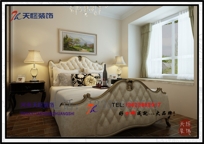 洛陽裝修案例洛陽恒泰春天歐式風(fēng)格設(shè)計裝修效果圖