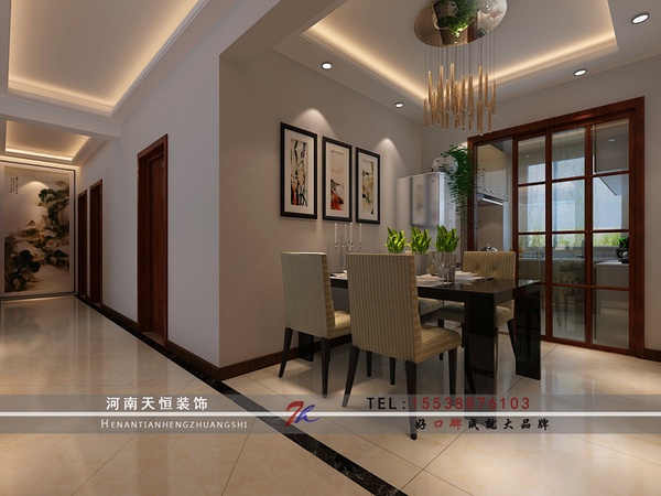 洛陽裝修案例鼎盛國際（暖，歸），天恒裝飾施工