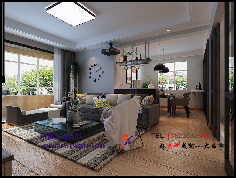 洛陽裝飾公司優秀設計師之棕櫚泉110平