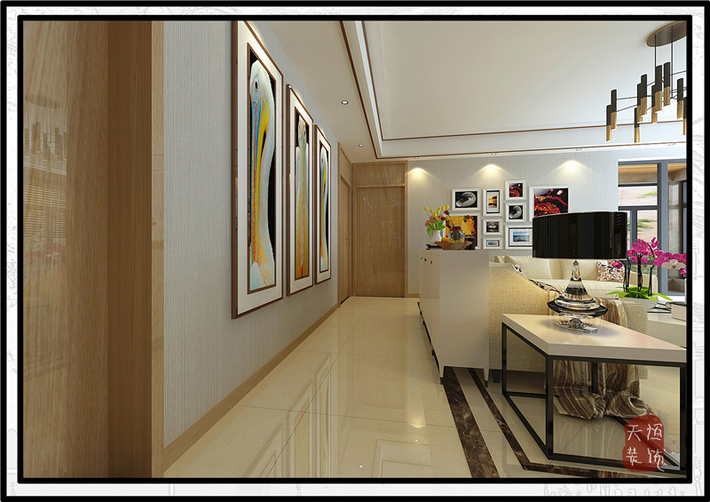 洛陽裝修案例洛陽銀鑫錦繡園04戶型天恒裝飾設計施工裝修效果圖