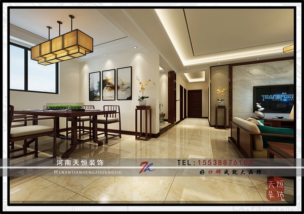 洛陽裝修案例【天恒裝飾】建業桂園（東方，宜韻）中式設計欣賞