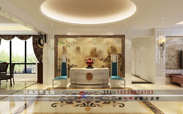 洛陽裝修案例洛陽匯景灣（合璧），天恒裝飾施工