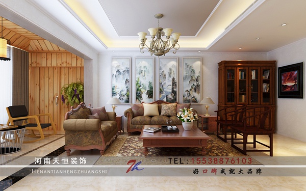 洛陽裝修案例洛陽匯景灣（合璧），天恒裝飾施工