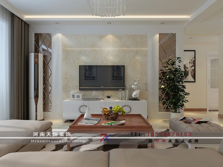 洛陽裝潢公司東方金典天恒設計施工裝修案例實景圖