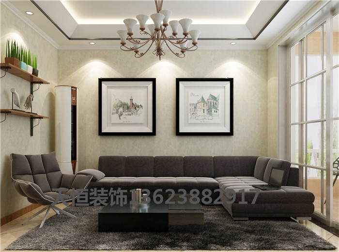 洛陽裝飾公司精彩案例大瞾國際現代簡約天恒設計施工裝修